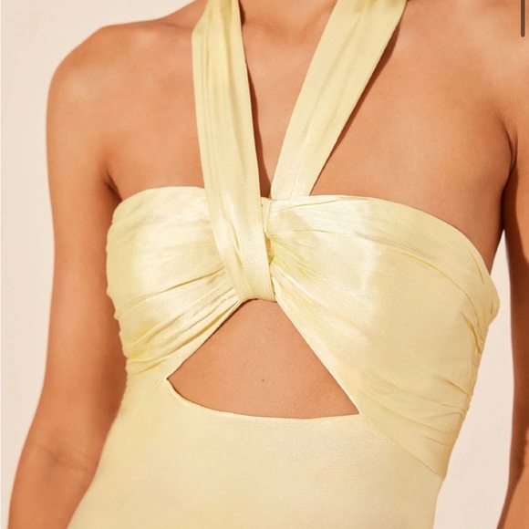 Shona Joy La Lune Ruched Halter Maxi Dress - Picture 2 of 8